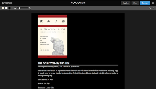 Jumpshare ebook reader night