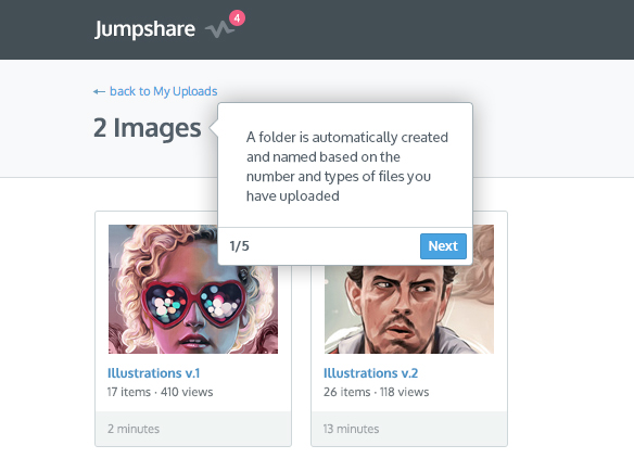 Jumpshare Web Tour