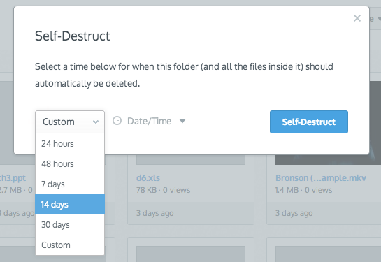 Jumpshare Plus Self-Destruct