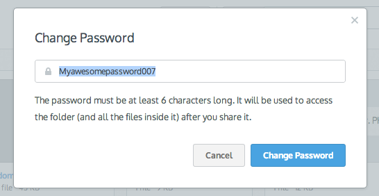 Change Password - Locked Folder