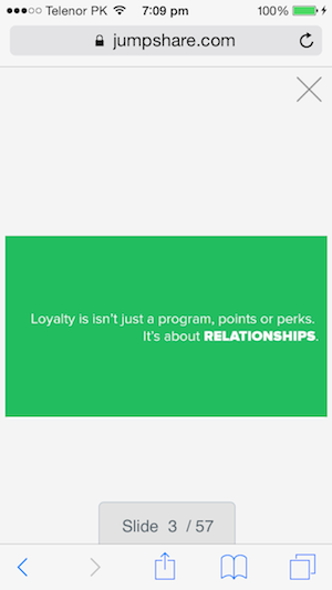 jumpshare mobile presentation view