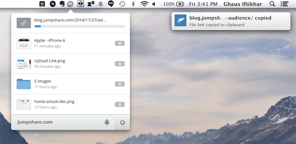 Share links from desktop - mac and windows