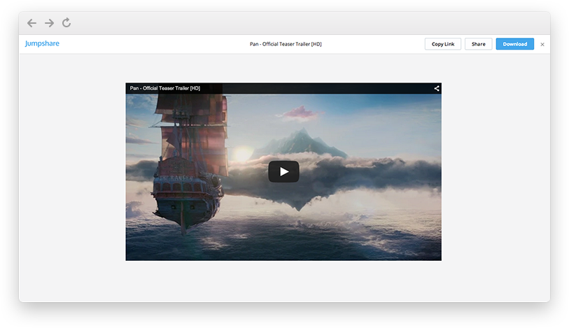 Youtube Jumpshare embedding