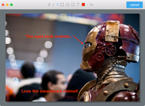 Annotate any image, not just screenshots