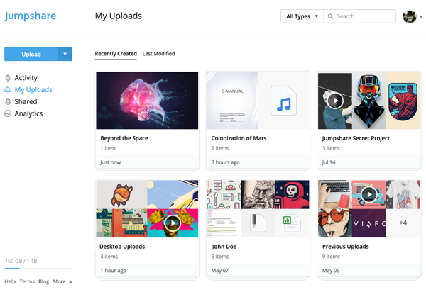 New In Jumpshare: Quick Upload + Multiple Thumbnails + Redesigned Inbox