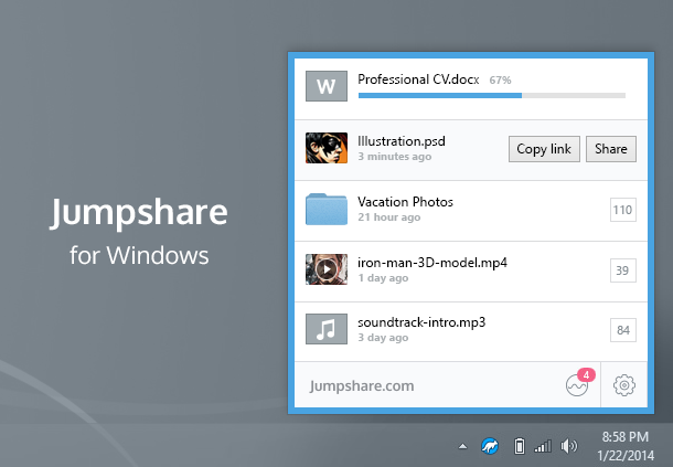 Introducing Jumpshare for Windows