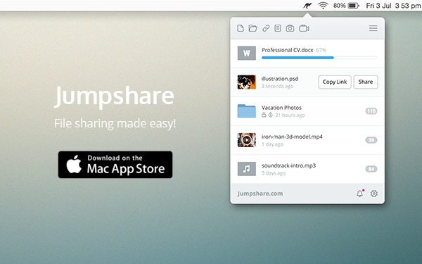 Jumpshare for Mac 2.0 Adds Screenshot Annotation, Screencasting, Note-Taking Tools And More!