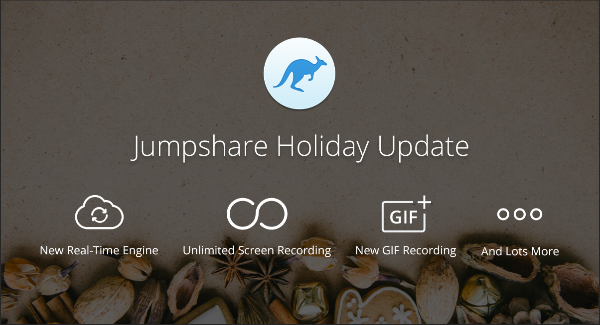 Holiday Update: Unlimited Screen Recording, New Real Time Engine, and More