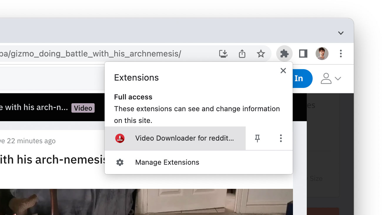 RedditSave Extension for Chrome and Firefox