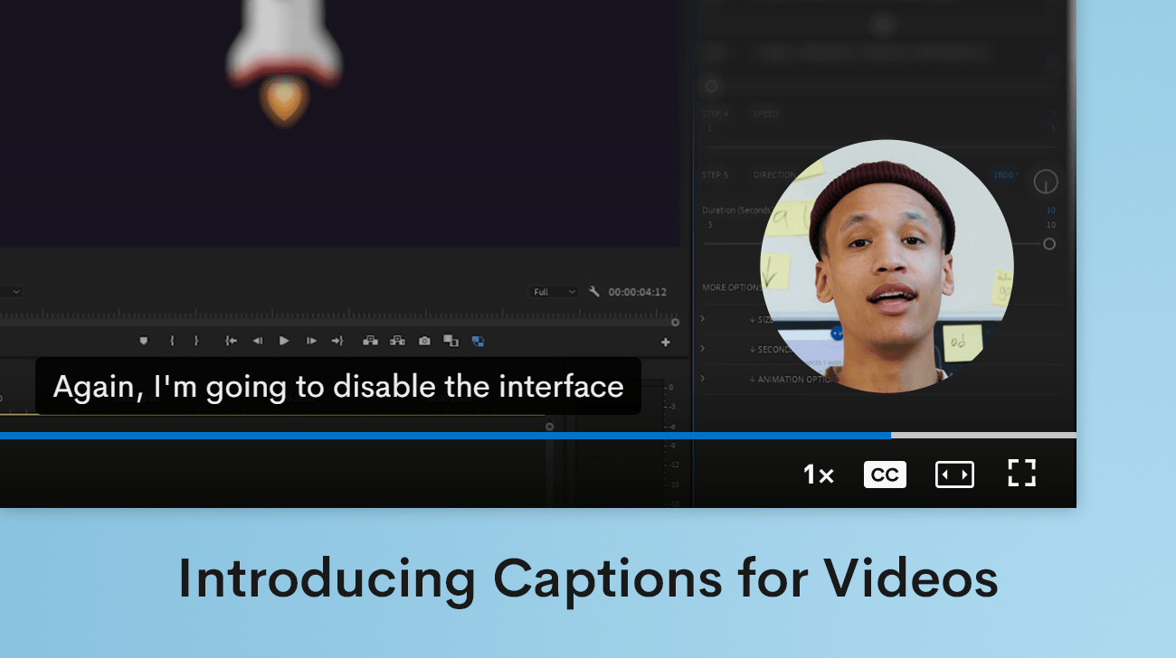 Introducing Automatic Captions and Transcription for Videos