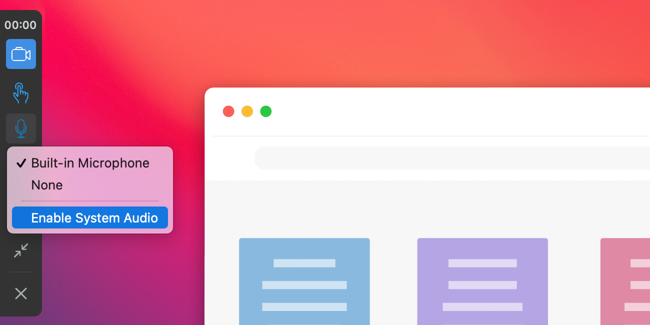 One Click System Audio