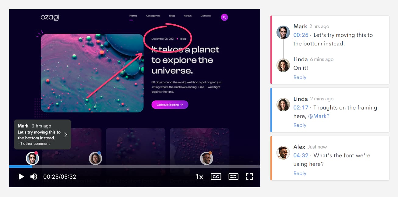 Introducing Video Annotations for Creative Collaboration