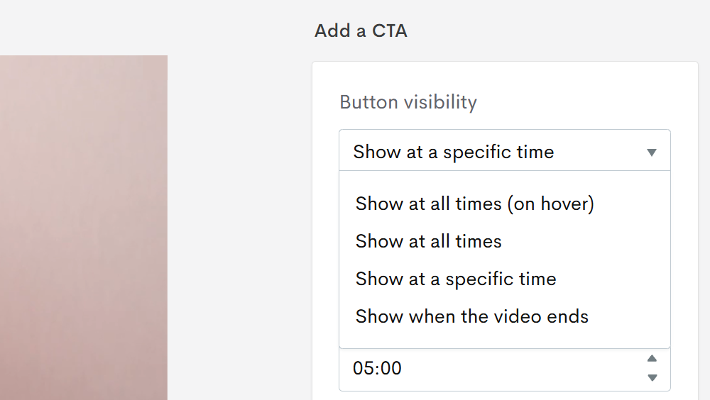Button visibility