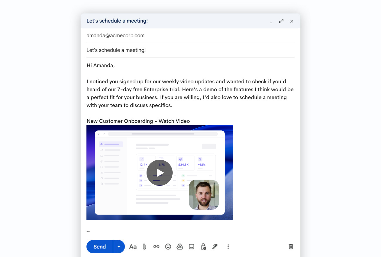 Embedded video thumbnail
