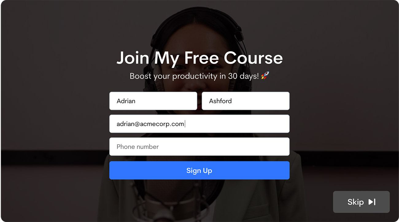 Jumpshare Lead Generation Form
