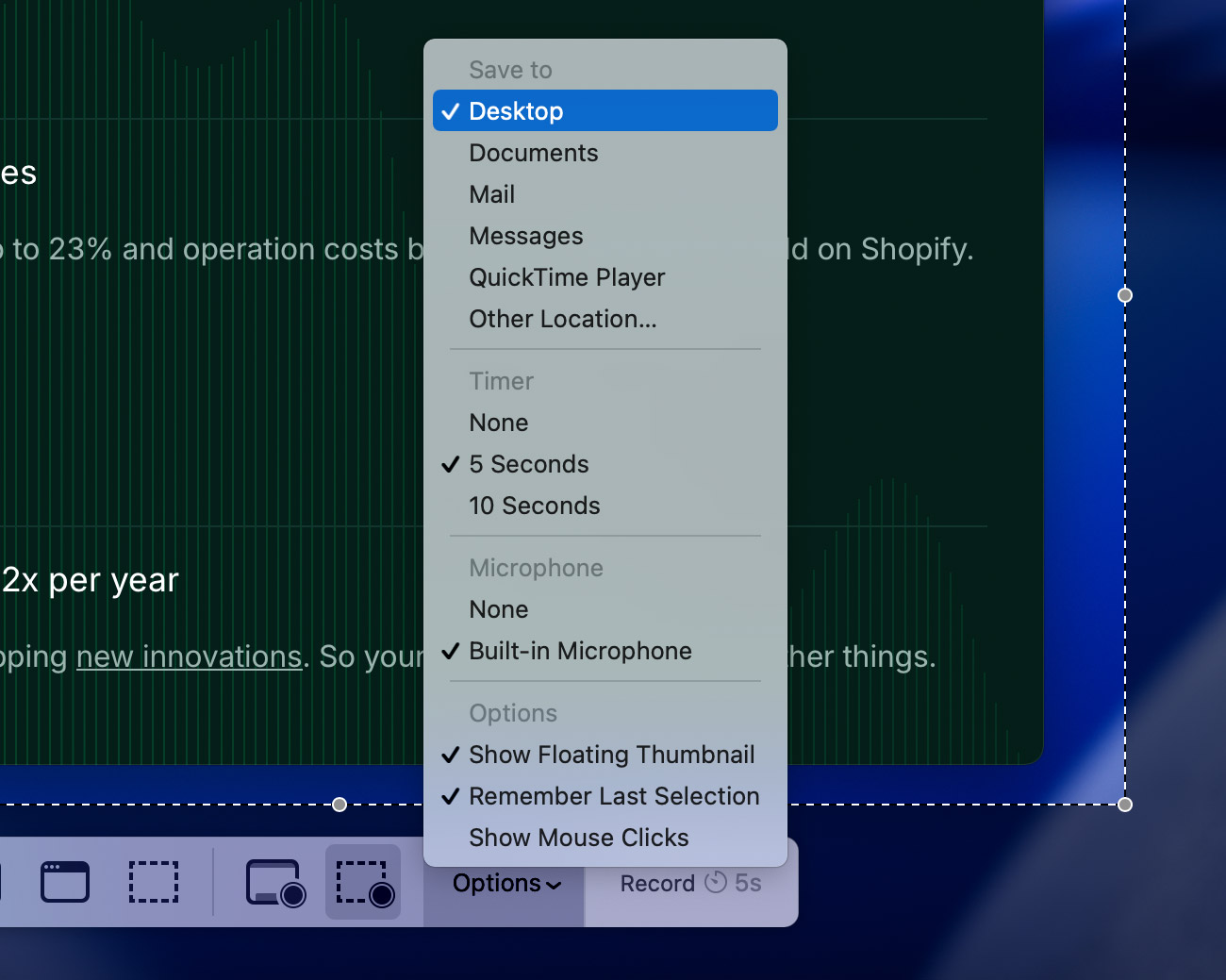 Mac Screen Recorder Options